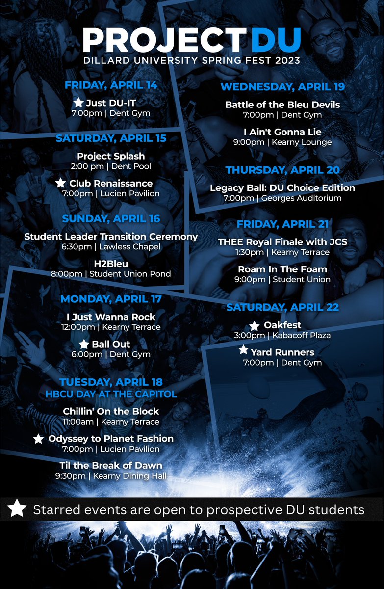 Admissions_DU's tweet image. Spring Fest kicks off this weekend with our Intramural games starting tonight at 7pm CST. Come celebrate the arrival of Spring with our week long events! Prospective student are welcome to events indicated with a Star✨ #springfest #mydu #projectdu