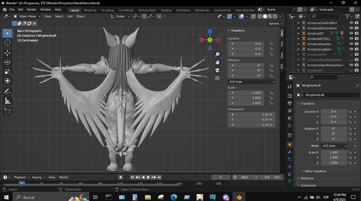 TuReal8Bits's tweet photo. Rigging the winged arms from scratch and then animating bone by bone in unity.
#VRChat #furry #cosplay #nero #DMC5 #blender #devil #devilbringer https://t.co/UdmBEV0R82