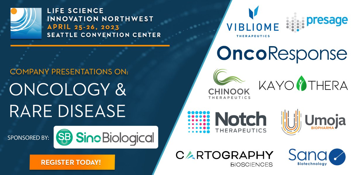 #OncoResponse CEO <a href="/CliffordStocks/">Clifford Stocks</a> will be presenting at #LSINW23 (<a href="/LifeScienceWA/">Life Science WA</a>) on April 25th, representing OncoResponse during company presentations on Oncology &amp; Rare Disease. Other companies include <a href="/UmojaBiopharma/">Umoja Biopharma</a>, <a href="/CartographyBio/">Cartography Biosciences</a>, <a href="/PresageBio/">Presage Biosciences</a>, @ChinookTx, and <a href="/kayothera/">Kayothera</a>.
