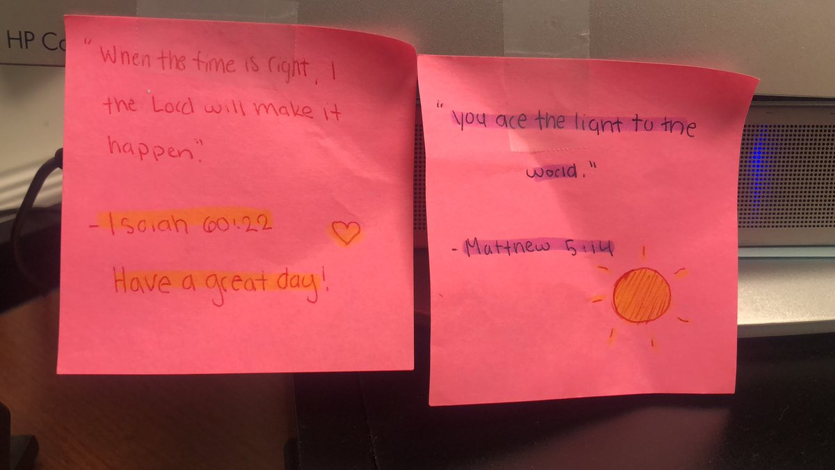 After a long week of STAAR Review, I came to my desk to find this. These things always happen at just the right moment. ♥️ <a href="/mjhsbears/">Montgomery Junior High</a>