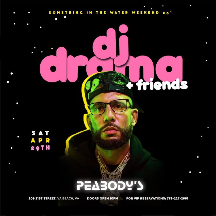 iamthepartyking's tweet image. @peabodysnightclub is your Official After Party Destination All 3 Nights For Something In The Water Weekend. 

[Fri.April28] #Rob49 &amp;amp; Friends 

[Sat.April29] #DjDrama &amp;amp; Friends 

[Sun.April30] #LolaBrooke &amp;amp; Friends 

For More Info Or VIP call/text 779.227.2661
#sitw #sitwfest