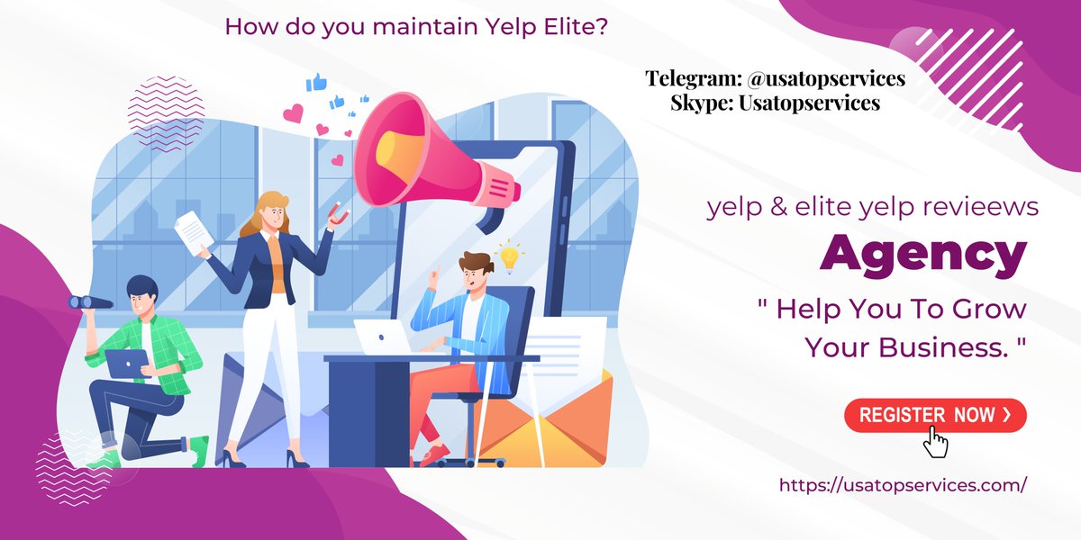 Simplify Your Life - Buy Elite Yelp Reviews with (Elite Profile) 
usatopservices.com/product/buy-ye…

#NFT #100DaysOfCode #node #nodejs #coding #js #angularjs #vuejs #reactjs #webdev #coder #tech #javascript #html #usatopservices #womenwhocode #301DaysOfCode #CybersecurityAwarenessMonth