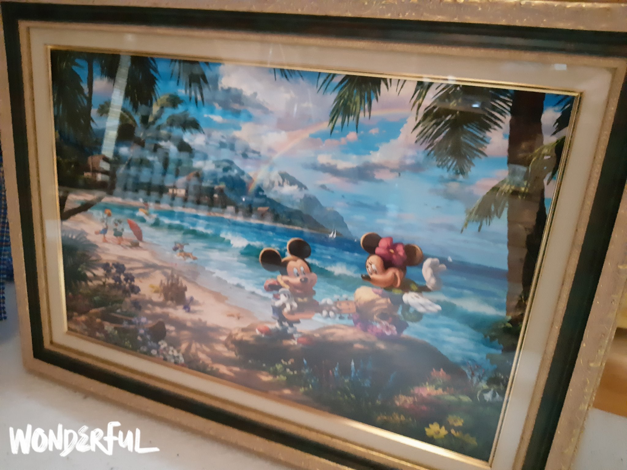 光る絵画」 ディズニー トーマスキンケード 絵画 自然 川 森 緑 光る