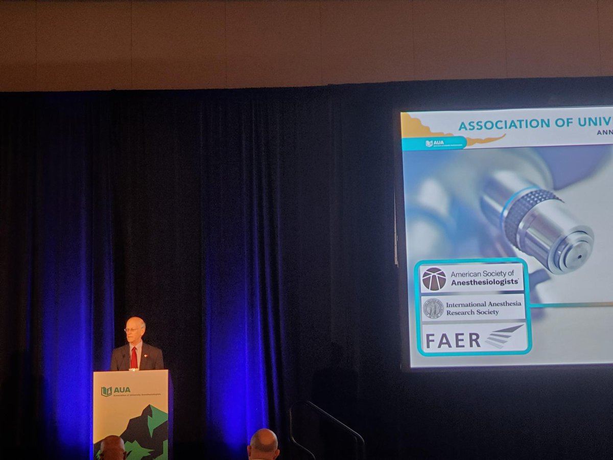 Wonderful to have FAER President Dr. James Eisenach speaking at #IARS23, #SOCCA23, & #AUAAnes23 today! We couldn’t ask for a better champion 😊

To learn more about #FAERgrants and programs or to donate, stop by the FAER booth or visit FAER.org!

#TheFutureIsFAER