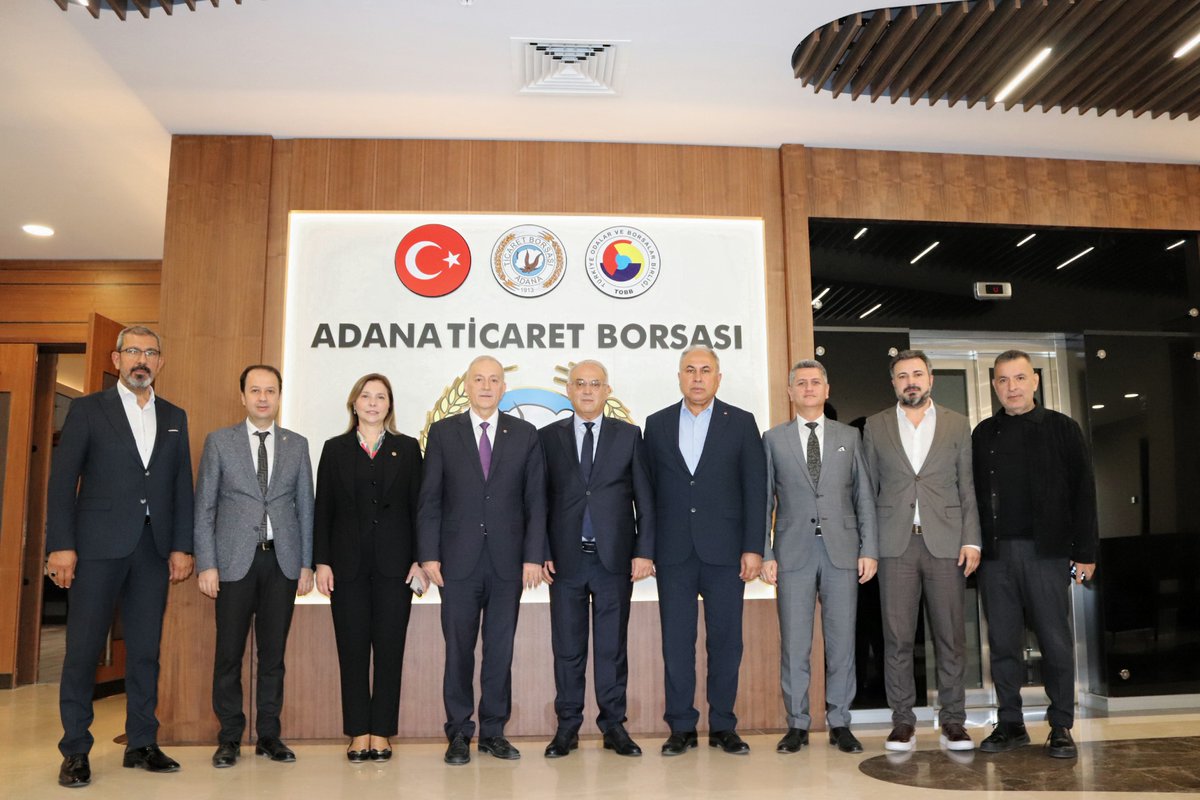 mhpadanasim's tweet photo. MHP Adana İl Başkanımız Sn. Yusuf Kanlı, Milletvekili Adayımız Sn. Ayşe Sibel Ersoy ve İl Divan Kurulu Üyelerimiz Adana Ticaret Borsası Başkanı Sn. Şahin Bilgiç ve değerli yönetimini ziyaret ettiler. https://t.co/GdSA8c6A0u