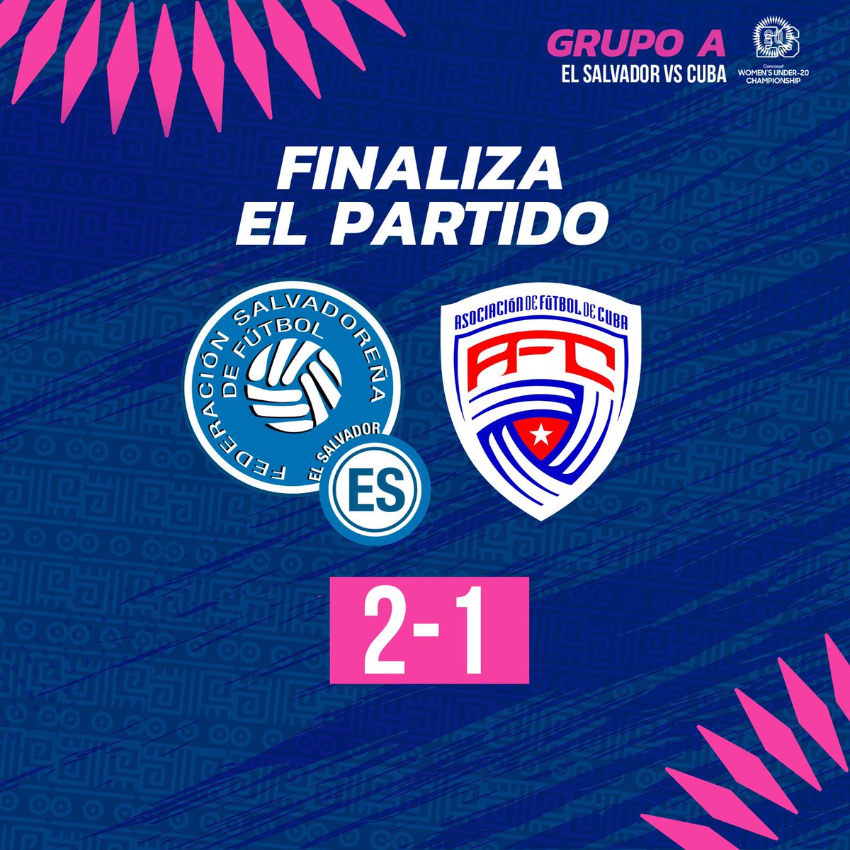 LaSelecta_SLV's tweet photo. 🇸🇻l El Salvador 2-1 Cuba
#LaSelectaFemenina #ElSalvador https://t.co/xRAHYm4VQS