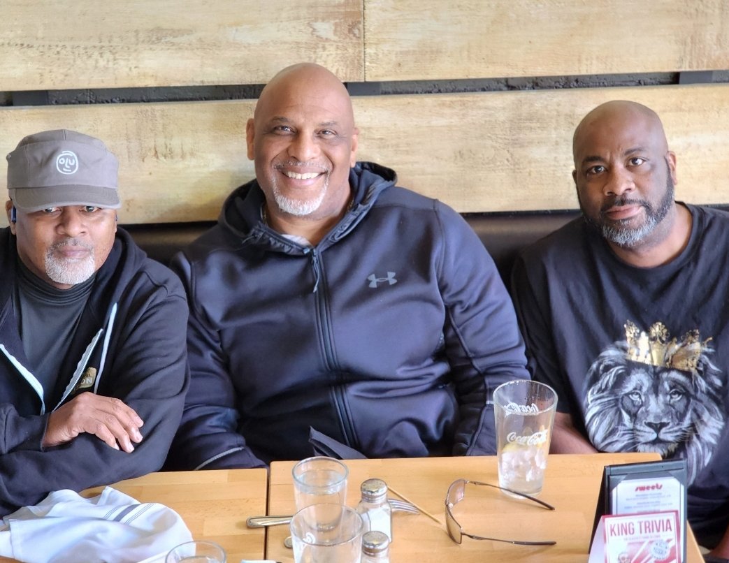 These dudes were the ones that were with me from early childhood, high school and college.  LonZell and J.D. Hill, will ALWAYS be my bruthas.  Fond memories especially being dudes from Stockton at the University of Washington.  Glad to see you both.  Much Love.