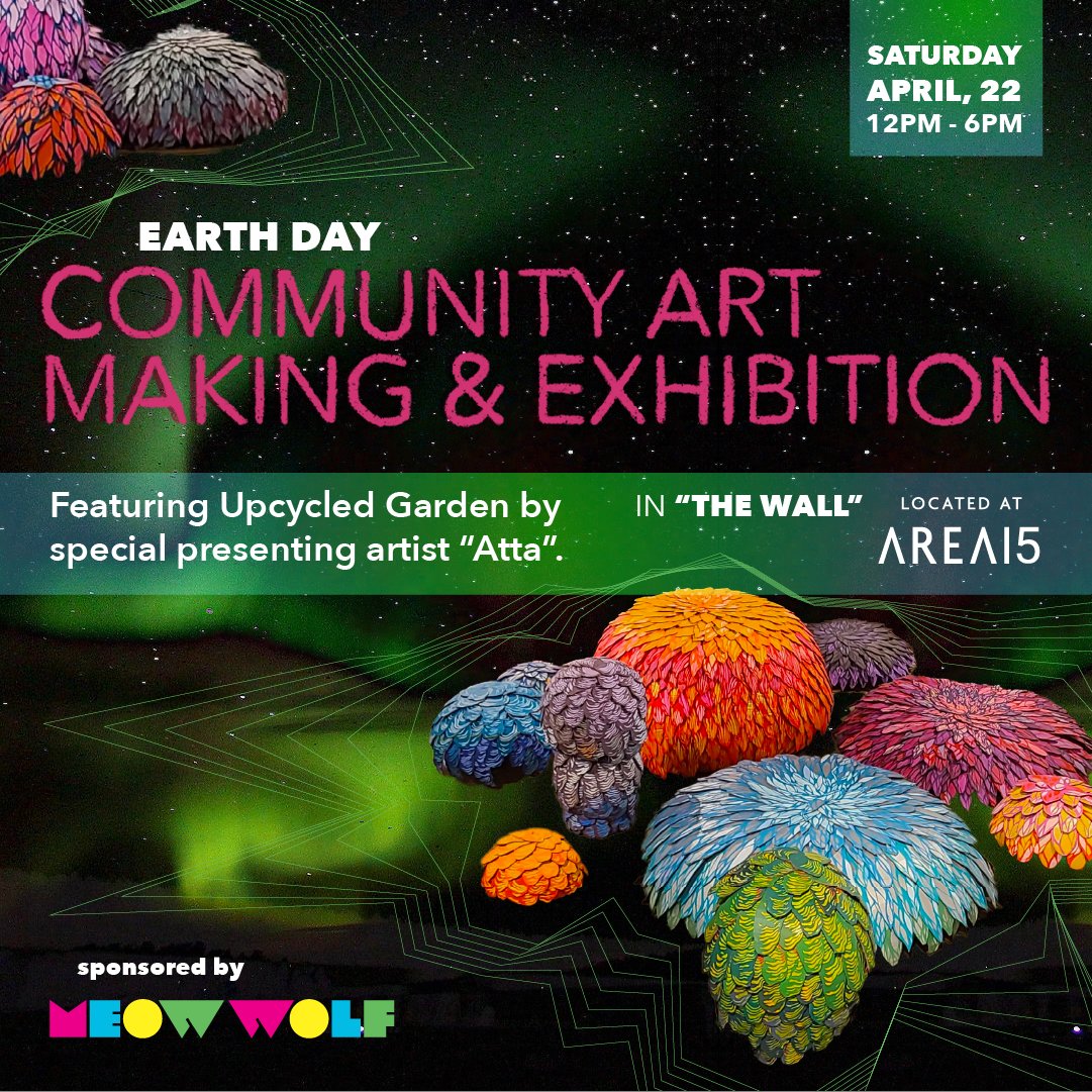 This Earthday, The Upcycled Garden project is headed to Area 15 thanks to Meow Wolf Las Vegas ! Come out and help me add to the installation using their cardboard and cereal boxes!  <a href="/MeowWolf/">Meow Wolf</a> <a href="/OmegaMartUSA/">Omega Mart</a> @attayumfactory