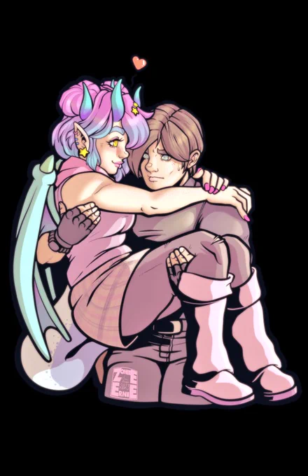 Did some stuff for  RE4 streams. I'm not a huge vtuber guy, but I cherish the hell outta this lil dragon~GO CHECK HER OUT! 