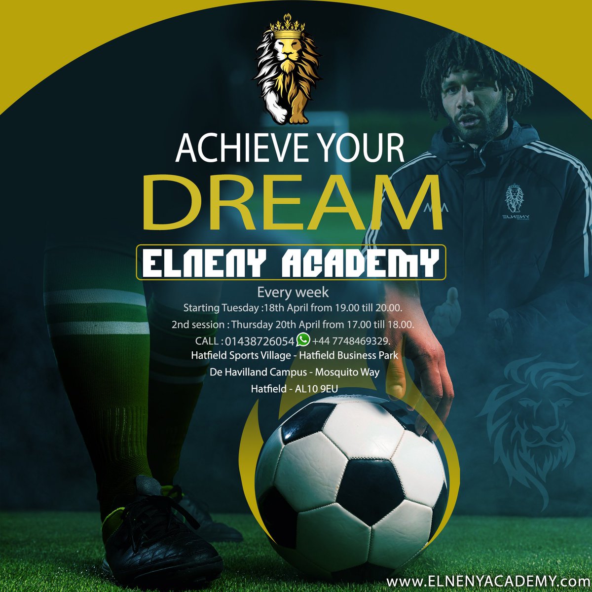 ElNennY's tweet photo. Here we go 🥁🥁🥁 I am announcing the opening of ‘Elneny Academy’ in the UK for football training. My goal is to help each kid achieve their dreams and to improve their performance in football. At Elneny Academy we will help them to reach the top level @ElnenyAcademy https://t.co/j6B8N9UTVL