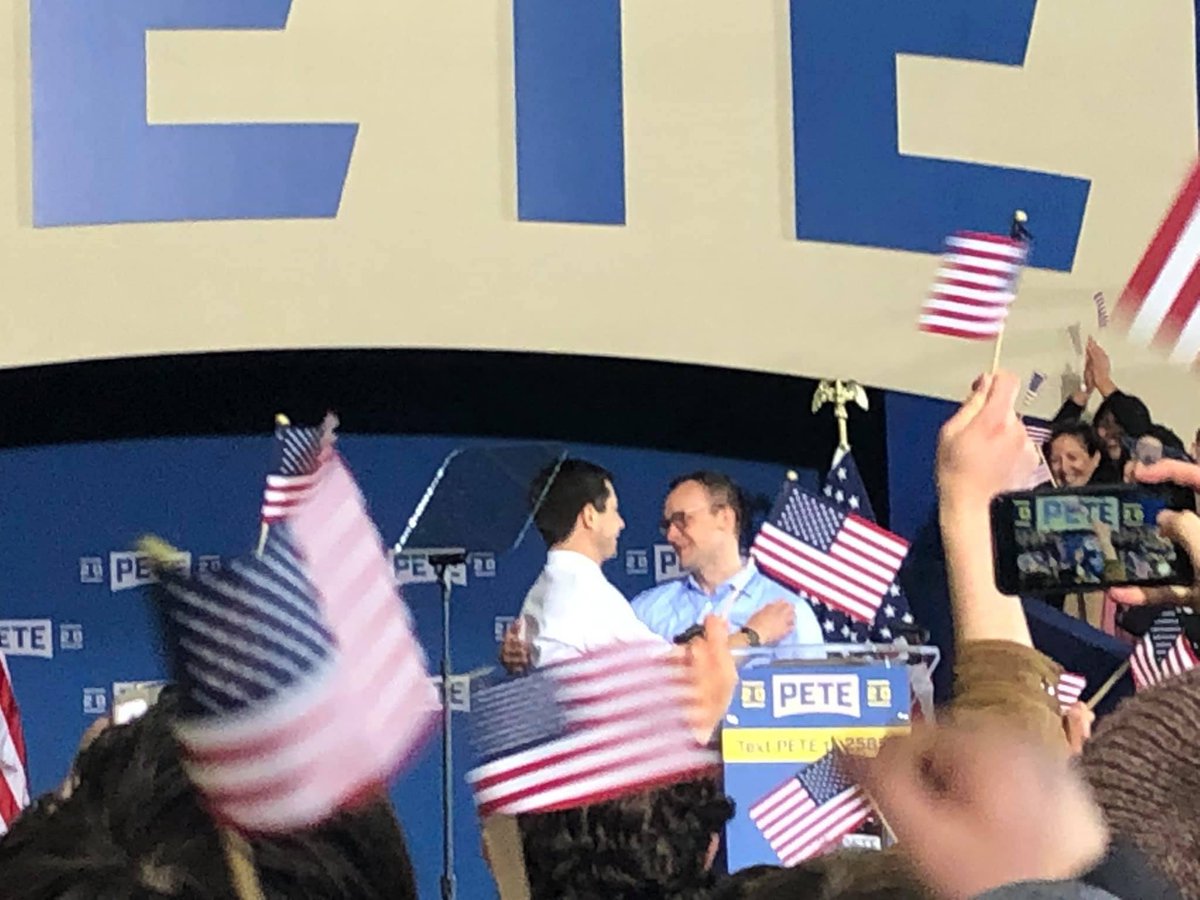 Happy #PETEiversary to all who celebrate! Four years ago, I was there. Joining #TeamPete was an almost transformative experience for me  - I cherish the friends I've made. I look forward to the day #PeteButtigieg is #PresidentPete. #TeamPeteForever #PeteForAmerica