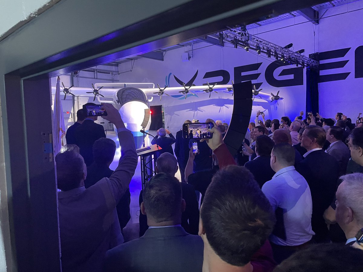 insightflt's tweet photo. It was so exciting to be a part of the seaglider unveiling today! Great to show off what we’ve been working on at @regentcraft. https://t.co/ZYkrNz968V