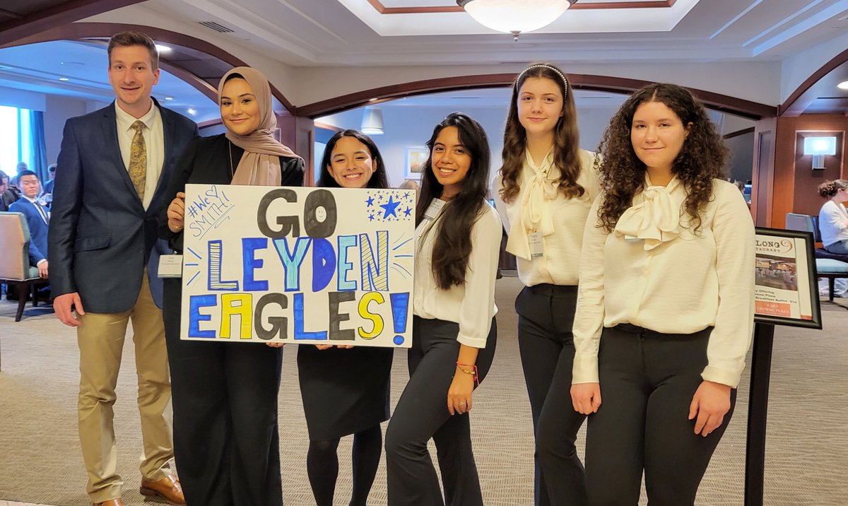 East Leyden FBLA is in Springfield for the IL State conference.

After countless hours of work and practice, these students got together to make a sign and show their #leydenpride!