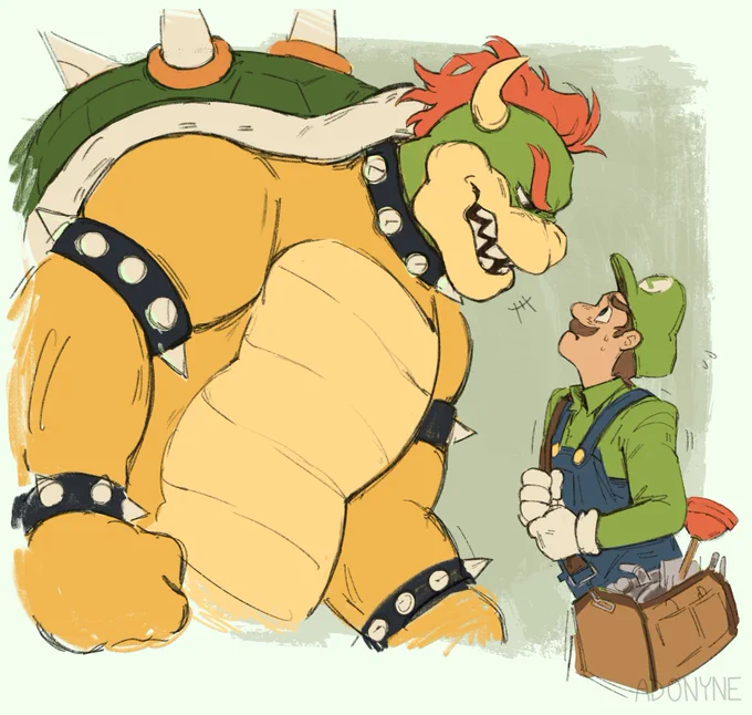 Be brave Luigi! #SuperMarioBros #Bowuigi 