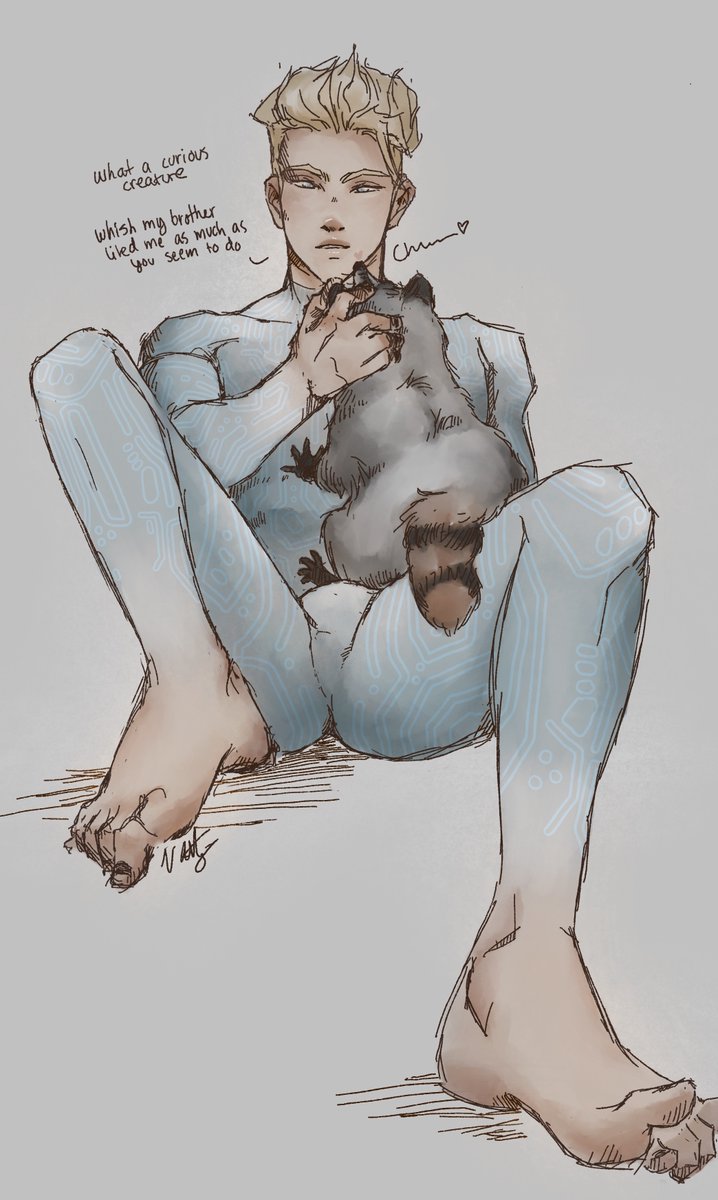 midfreewayfox's tweet photo. Nai as a treat (gift) for @RainSpared for helping me out with art stuff 💜
#trigun #millionknives https://t.co/ZACH7XbDhB