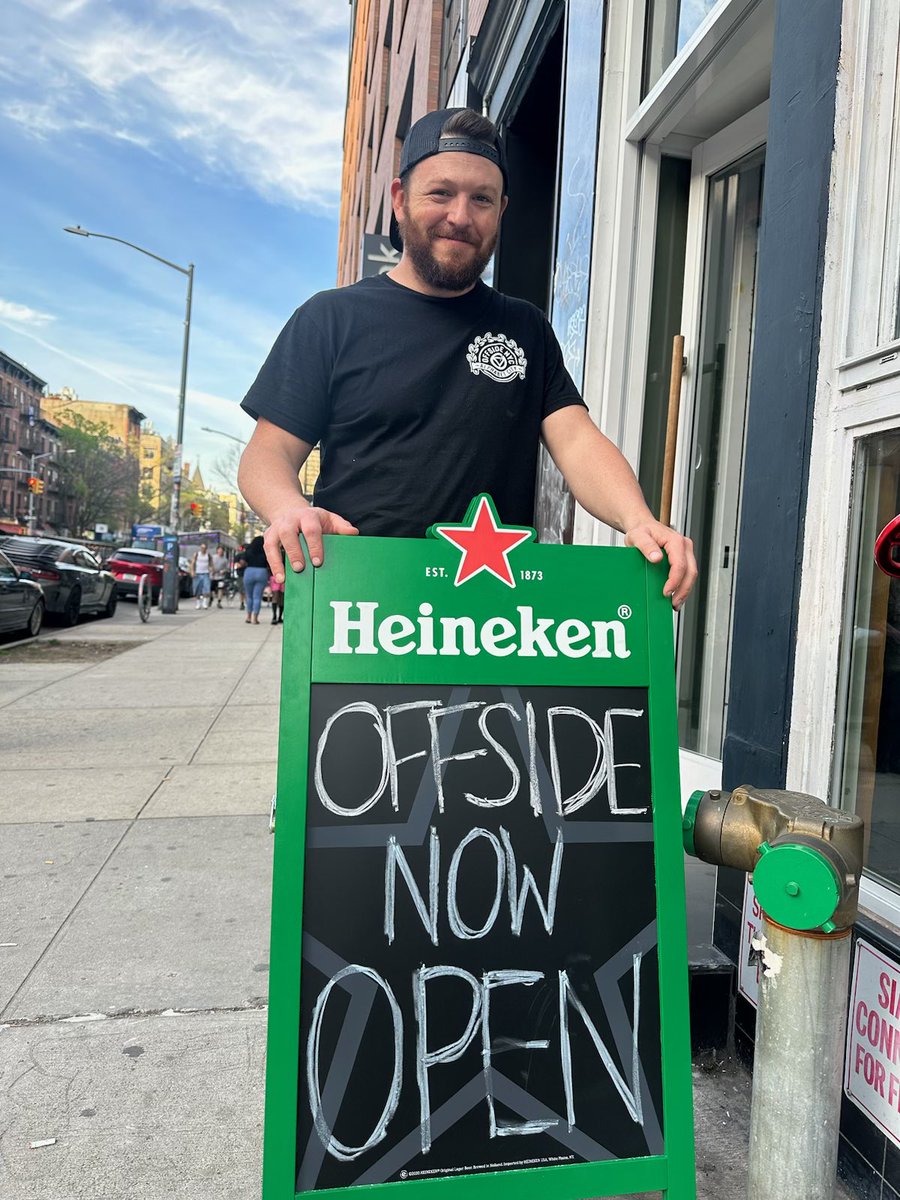 Offside_NYC's tweet photo. It’s been a crazy ride these past few years. Honestly didn’t think this day would ever come. Ladies and gentlemen: We are open. https://t.co/JB7ExljSn8