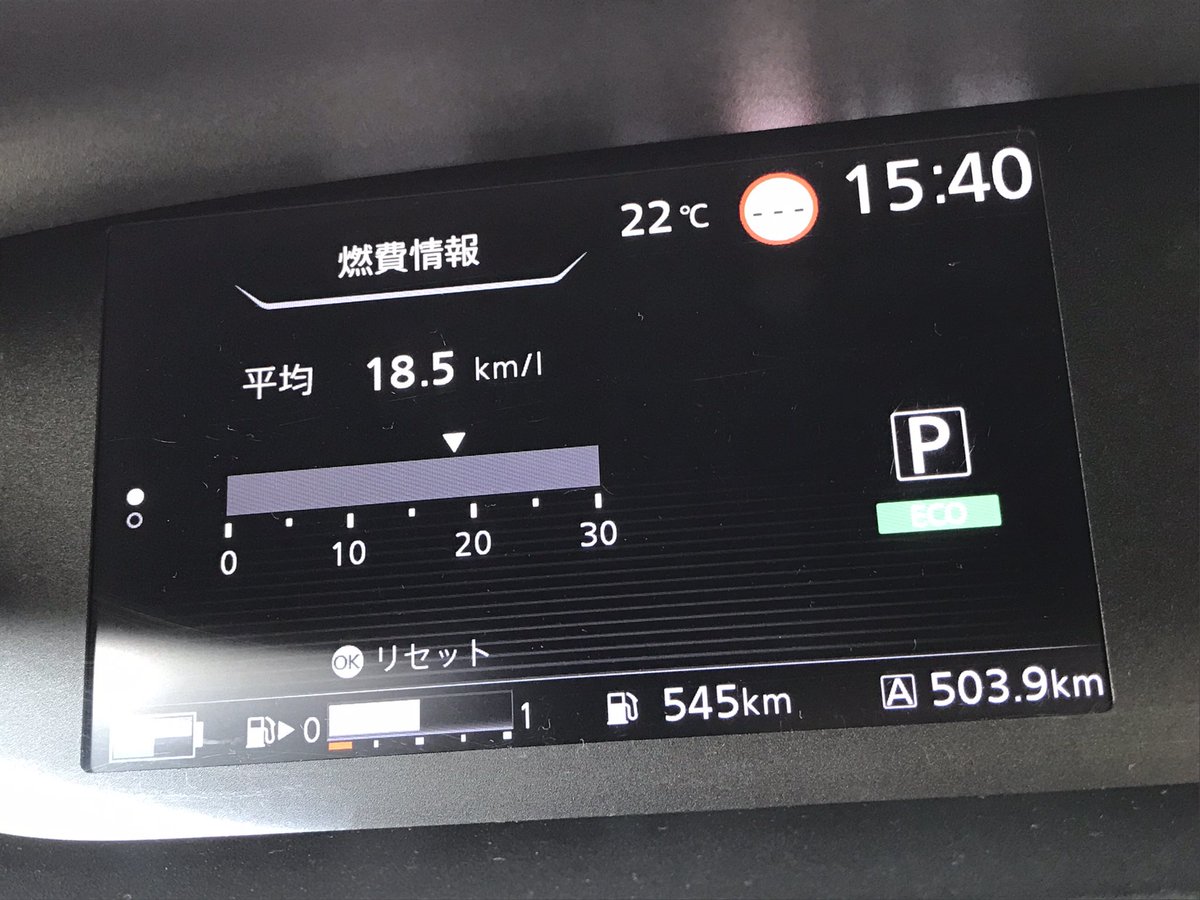PLANEmember's tweet photo. セレナePOWER
2023.03.05. ～2023.03.22. までの実燃費。

ecoモードで走��
503.9 km走行して給油量28.91 L

実燃費= 17.4 km/L
車の表示は18.5 km/L

#日産セレナePOWER
#燃費 https://t.co/pqqXLZDQtm