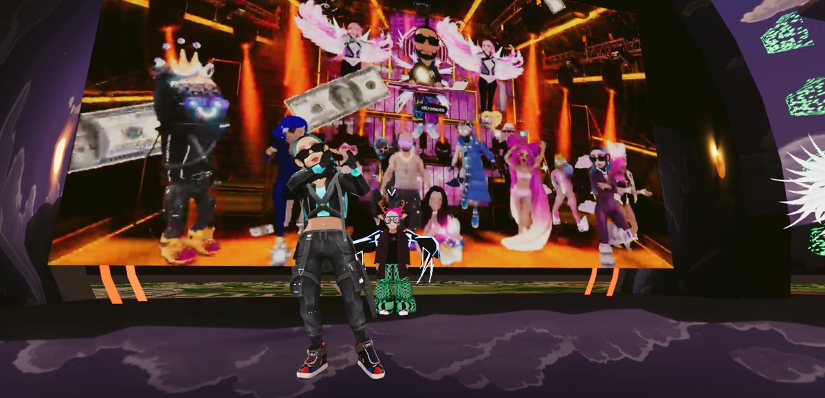 ASP3N_eth's tweet image. The post-fashion show greenscreen shoot looks amazing on @DJTRAXNFT &apos;s set! 🔥So creative! What&apos;s up DCL fam!
🫶
@superninaglow @nftbubblegum @BillyTeacoin @MAMATRAXdcl @xkronosx_eth @0xSerryn @o0maska0o and so many more!
#DCLfam #metaverse #decentraland @decentraland #TEAMTrax