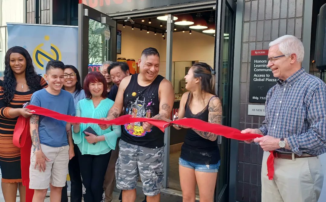 NewarkRBP's tweet photo. #NRBP was happy to support the opening of our newest downtown #Newark neighbor, Kung Fu Tea Newark. Congratulations 🎊! https://t.co/xwnay7q6Ut