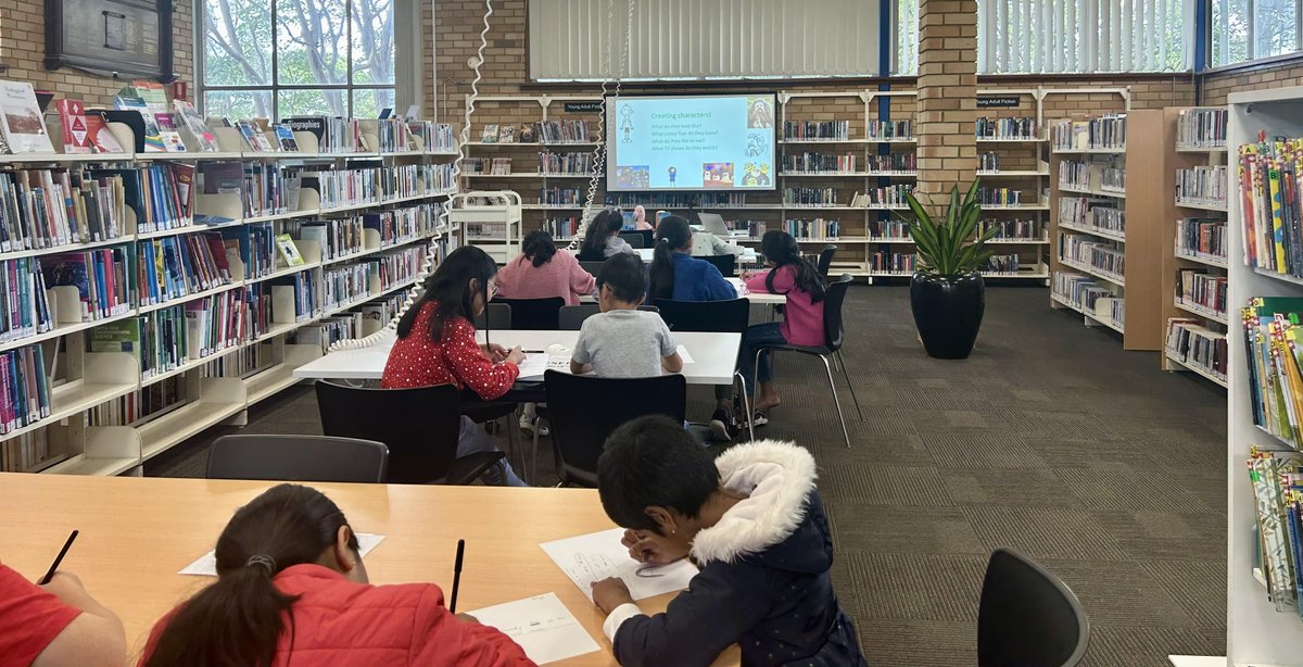 What fun we had yesterday at Carlingford Library as part of the <a href="/WestWordsWS/">WestWords</a> Living Stories Western Sydney Writing Prize. Young writers created a plot, character and setting, then put them all together to write a short story. #library #writing #youngwriters #westernsydney