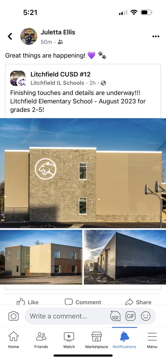 This is SO exciting for the students, staff, and community!
<a href="/LfdPanthers/">Litchfield CUSD#12</a>