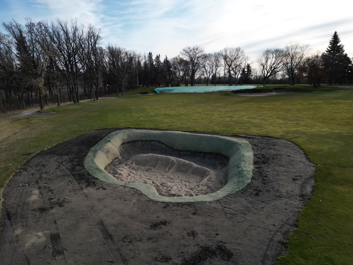 Always a privilege to continue the restoration of ⁦<a href="/ElmhurstCC/">Elmhurst Golf & Country Club</a>⁩ in Winnipeg. Hats off to Dan Chiekiewicz and his staff for their hard work and attention to detail with the finish work!!#oldworldgolf#ross1919