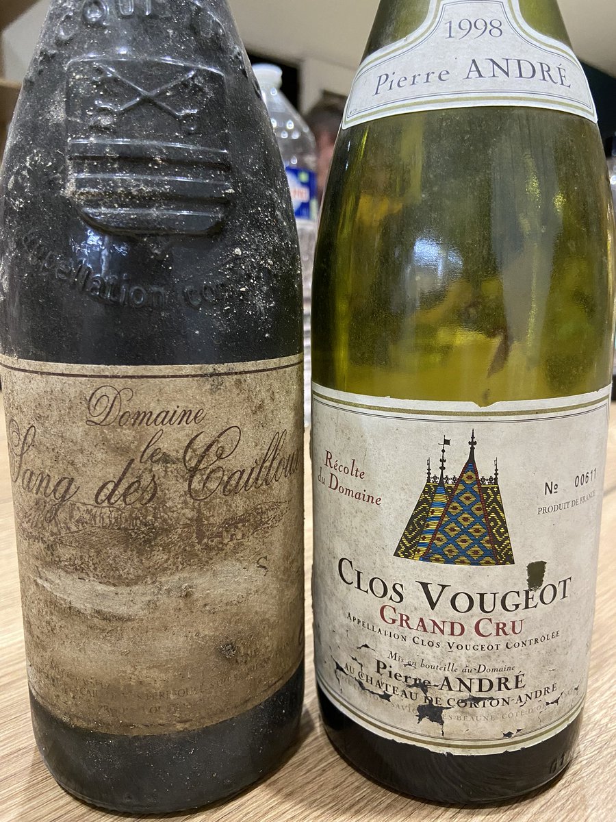 … suite 
#SangdesCailloux #Vacqueyras 1997 et #ClosVougeot 1998 !