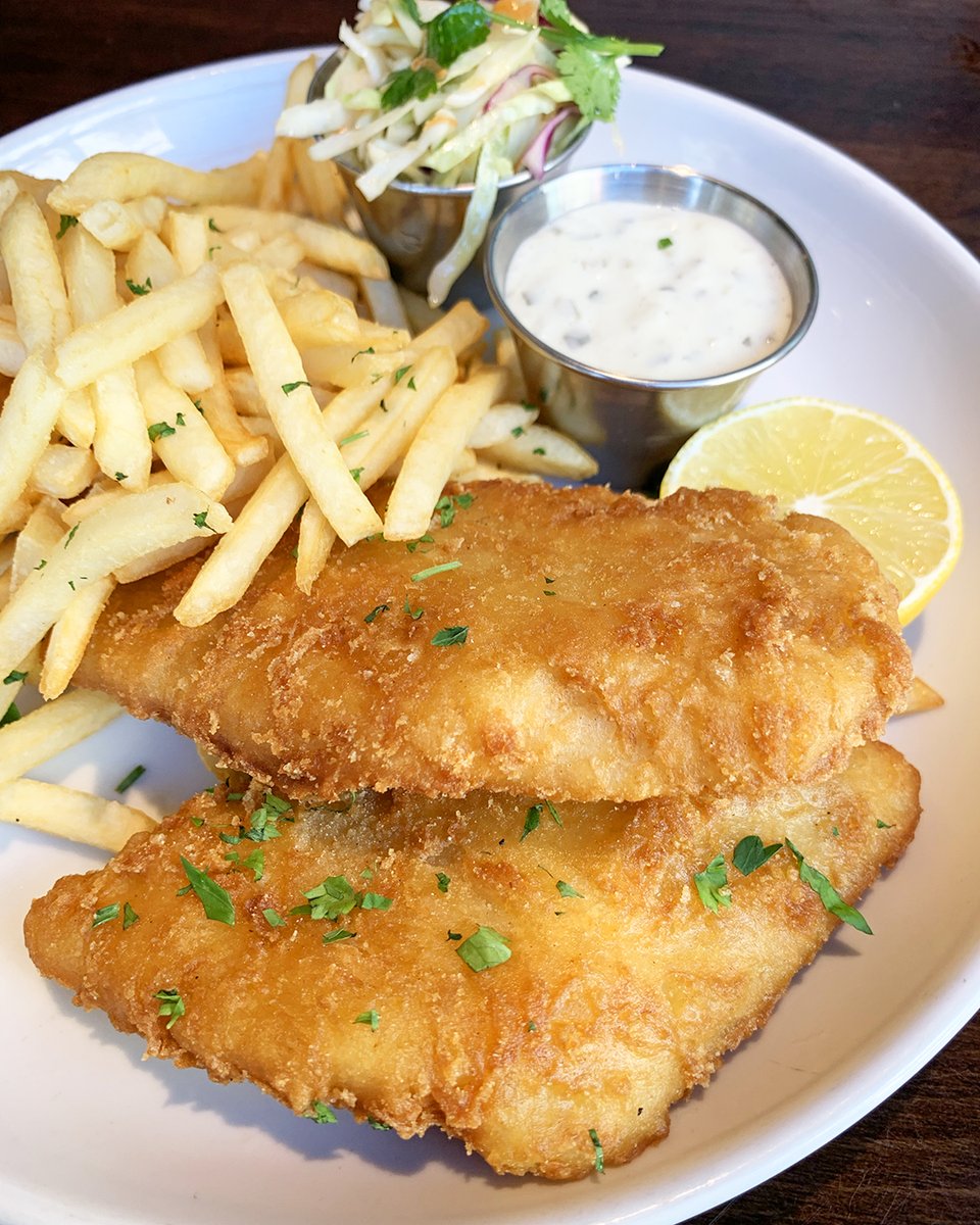 Get hooked on our beer battered cod and slaw-tastic sidekick!