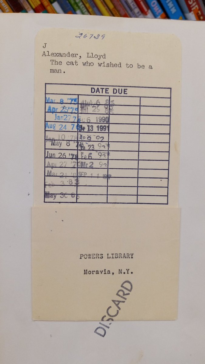 ryanblanck4's tweet image. Sampling of vintage library card pockets from ex-library books as an library ephemera type at the local Savers store in Manchester, CT from few days ago. #librarypocket #librarypockets #librarycardpocket #librarycardpockets #formerlibrarybooks #libraryephemera