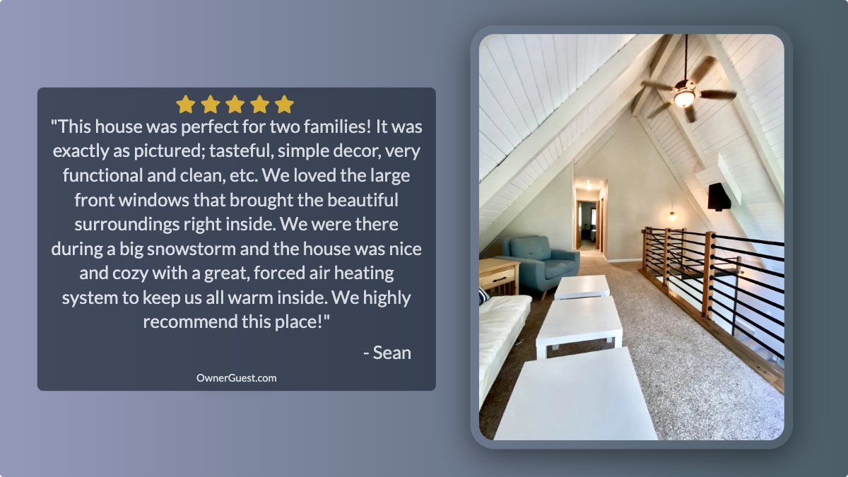 OwnerGuestApp's tweet image. Relax &amp;amp; discover the beauty of Twain Harte! Family-friendly activities are within 5 mins of this cozy vacation rental, Book now ownerguest.com/book/144 #BrokenBoughLane #TwainHarte #Snowboarding