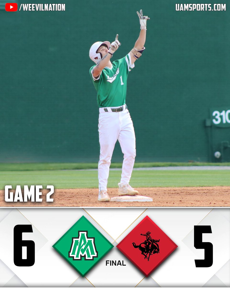 WEEVILS WIN! @WeevilsBaseball take game 2⃣ to secure a series win. ⚾️

#WeevilNation