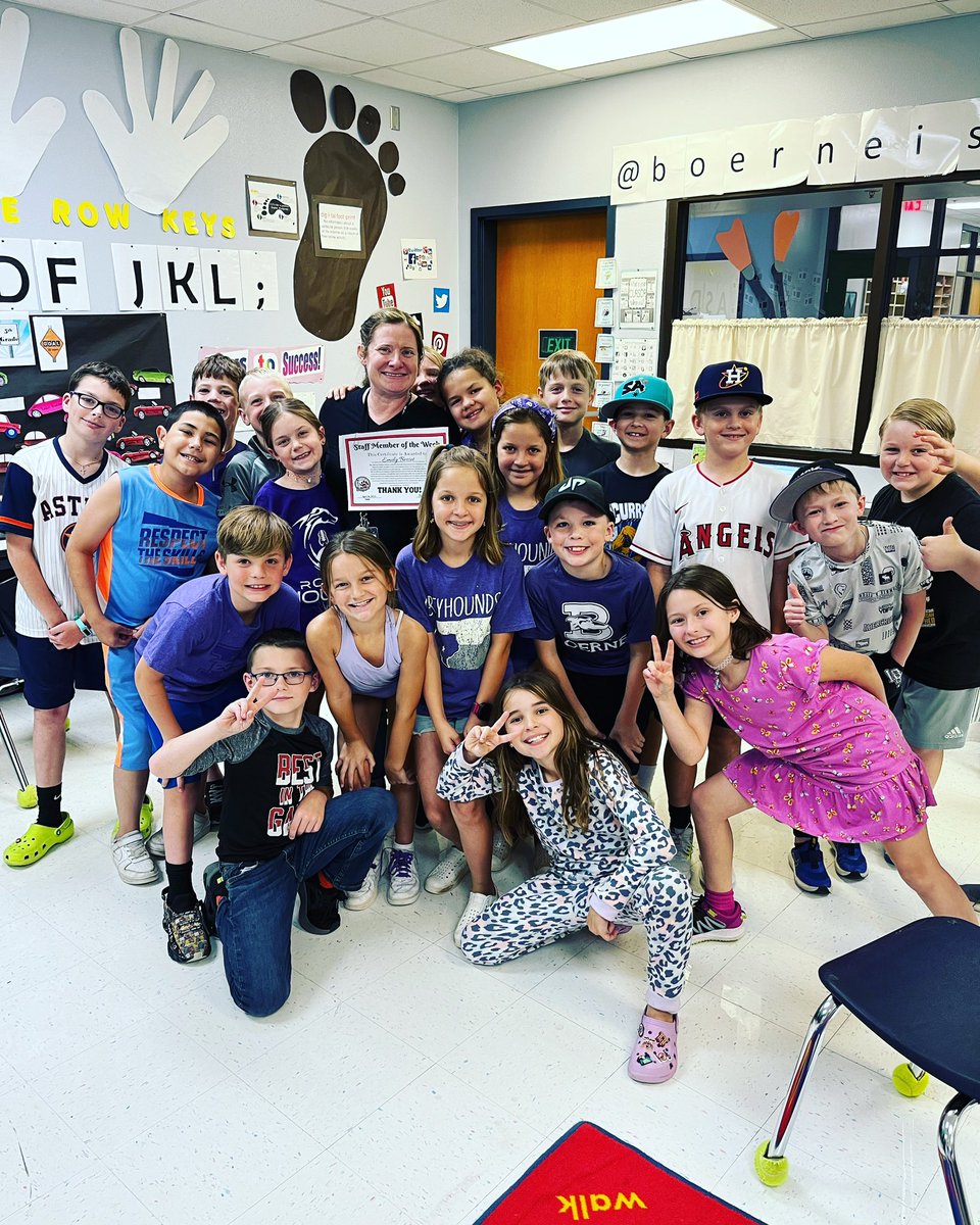 mattwmyers's tweet photo. Congratulations to Ms. Berset! Staff Member of the week. We are grateful for all she does in supporting our students! #cesbettertogether 🐾❤️🐾 https://t.co/gAjh4qtLP9