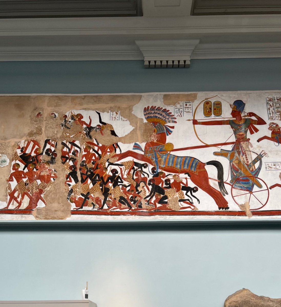 Netflix documentary #QueenCleopatra controversy explained, below painting of #Ramses II campaign against Nubia ,located in British Museum, it is very hard to counterfeit the #Egyptians history because simply they documented every moment