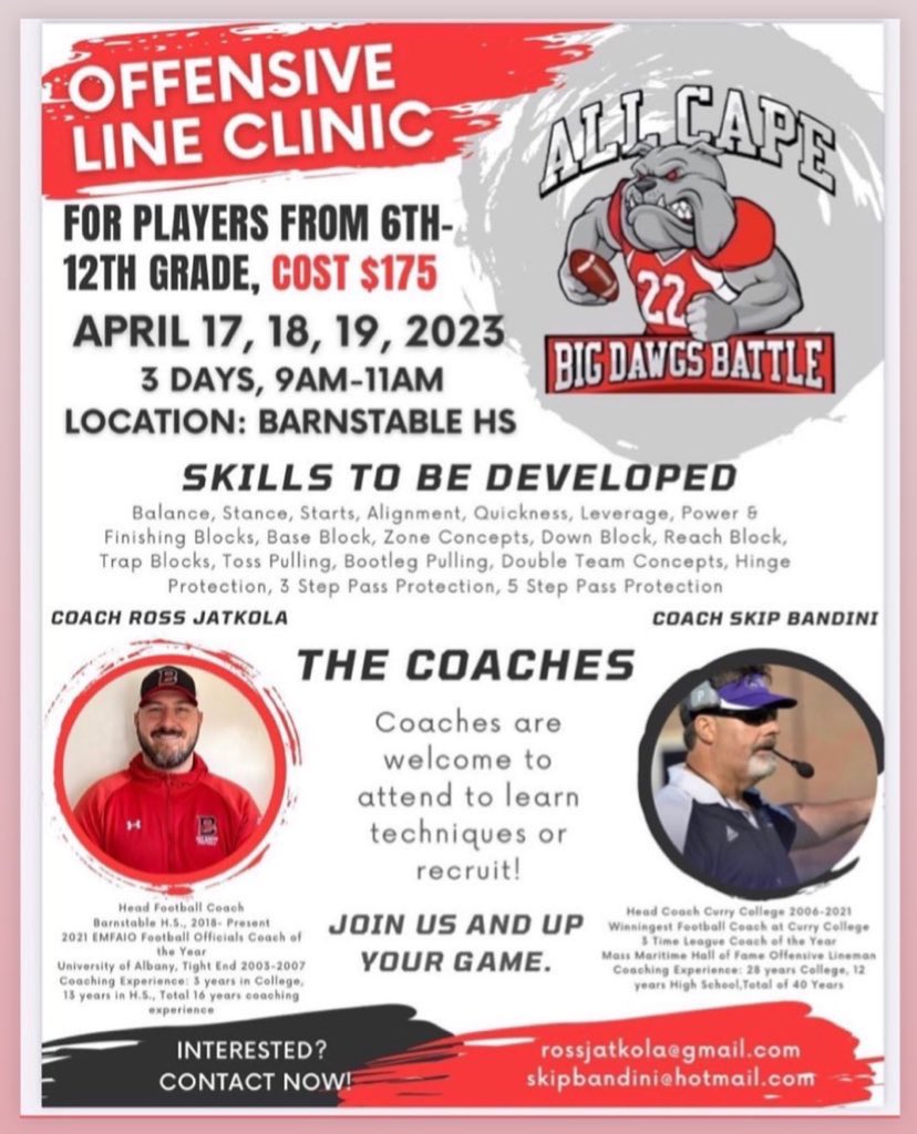 CoachJatkola's tweet photo. Just finished meeting with @CoachBandini to go over some last minute tweaks for our OL clinic and if you are an OL in this area, you will not want to miss this!!!!! 

#EARNeverything23 https://t.co/QD5av3nWle