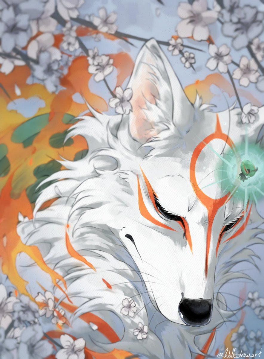 Okami fanart I did last December. I really want to draw more from this game, I'm absolutely in love with it ;;
I also have a time-lapse of this one up on my YouTube channel, link in bio!

#fanart