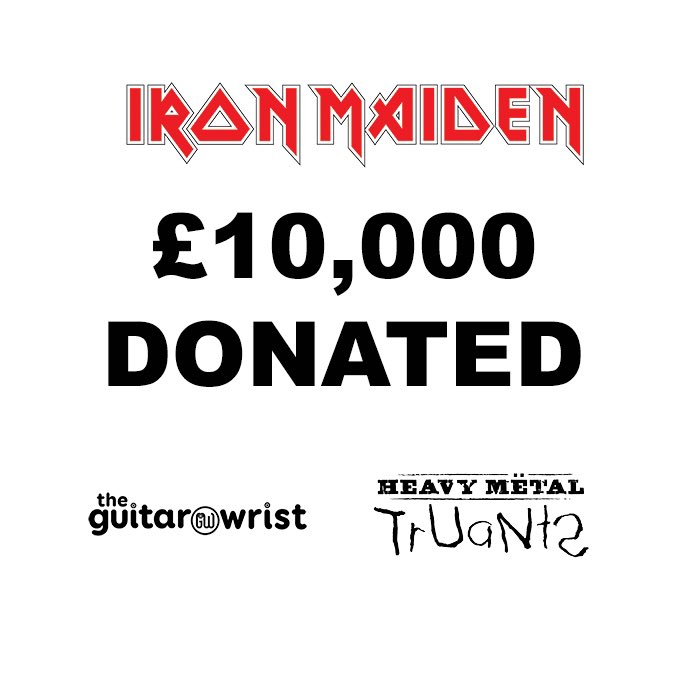 Delighted to have donated £10,000to @IronMaiden chosen charity @hmtruants #IronMaiden #heavymetaltruants #guitarstringrecycling #guitarstringjewelry #guitarstringjewellery