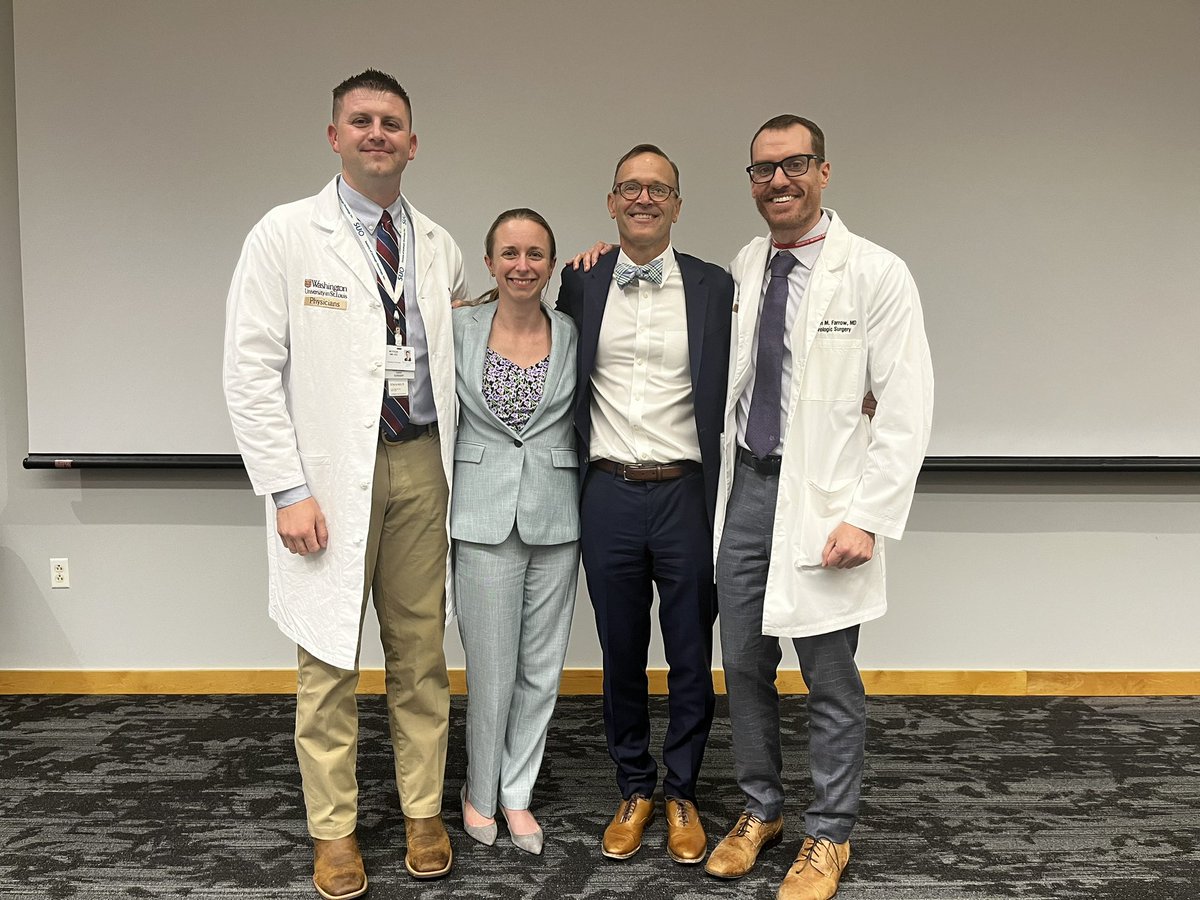 WSmelser's tweet image. 2023 @WashU_Uro Justin J. Cordonnier Visiting Professorship featuring senior/junior faculty pairing of @JMHolzbeierlein &amp;amp; @CKowalikUroMD of @KHS_Urology. Exceptional 2 days of teaching, camaraderie, and resident and fellow-oriented education. I’m thankful to have both as mentors!