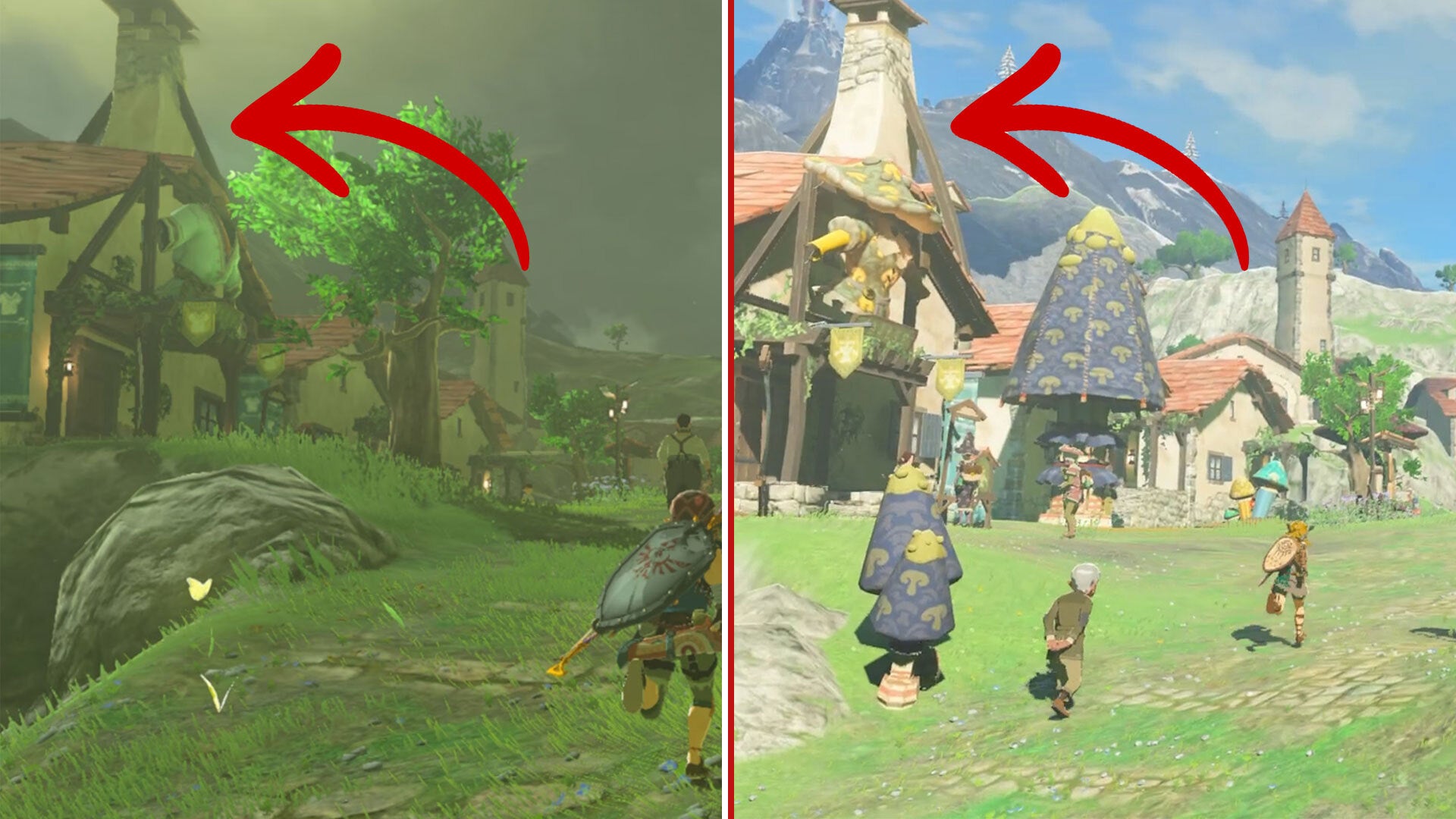 How Tears of the Kingdom's map compares to Breath of the Wild