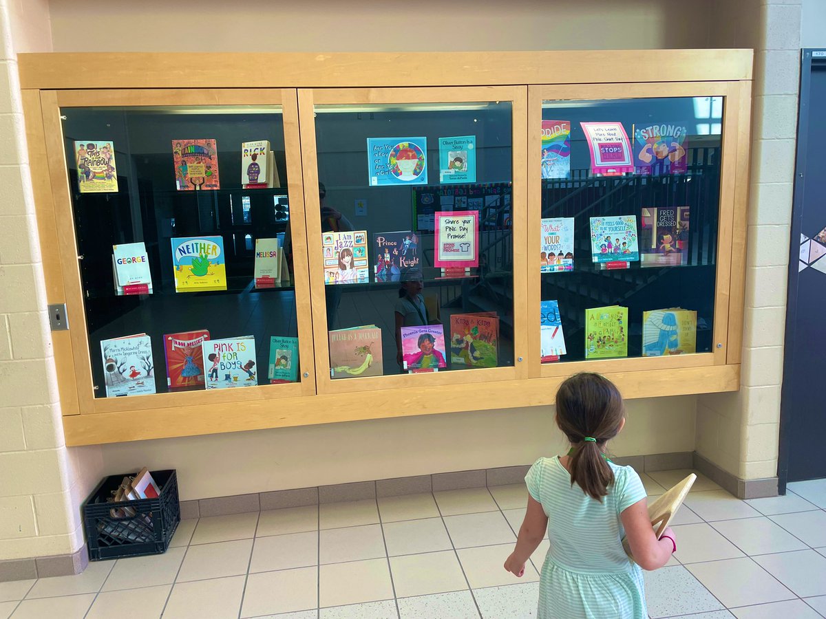 Room144 (@bellmoore144) on Twitter photo <a href="/Angle_Bellmoore/">Jennifer Angle</a> <a href="/jelly_tamara/">Tamara Jelly</a> These book displays in the front hallway are SO inspiring and important. This week, our educator team selected and read Jacob’s New Dress. Then, 3 K students came to pick Neither, Red and Pink is for Boys, to read at playtime! <a href="/Angle_Bellmoore/">Jennifer Angle</a> <a href="/jelly_tamara/">Tamara Jelly</a> These book displays in the front hallway are SO inspiring and important. This week, our educator team selected and read Jacob’s New Dress. Then, 3 K students came to pick Neither, Red and Pink is for Boys, to read at playtime!