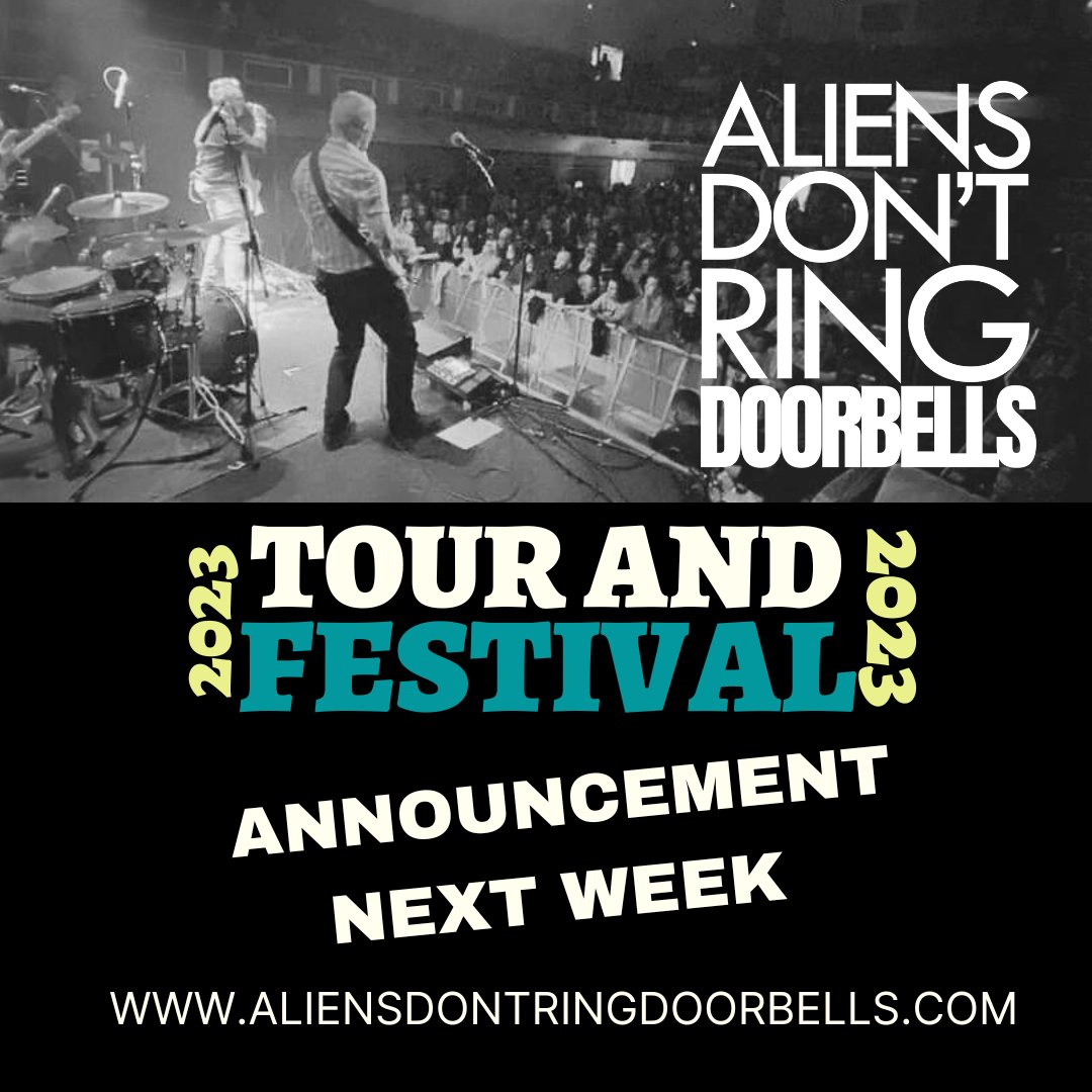 Come and join us on our socials, guys, lots to talk about. @aliensdontringdoorbells