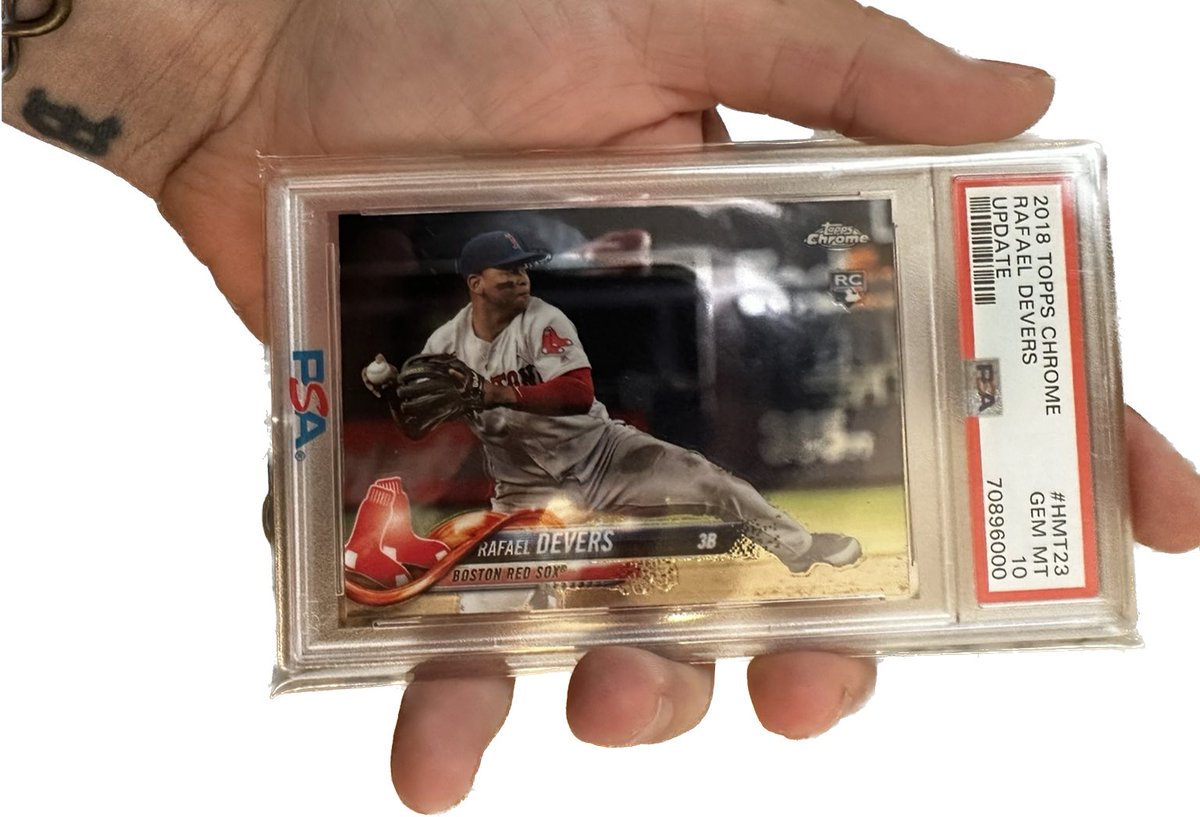 FRIDAY NIGHT BASEBALL: So that all the Red Sox fans who don’t have Apple TV+ have something to do we are giving away another Rafael Devers PSA 10 Rookie Card. This giveaway will run until Monday where we will announce the winner on the podcast. To enter simply.

1. Like and RT
2.