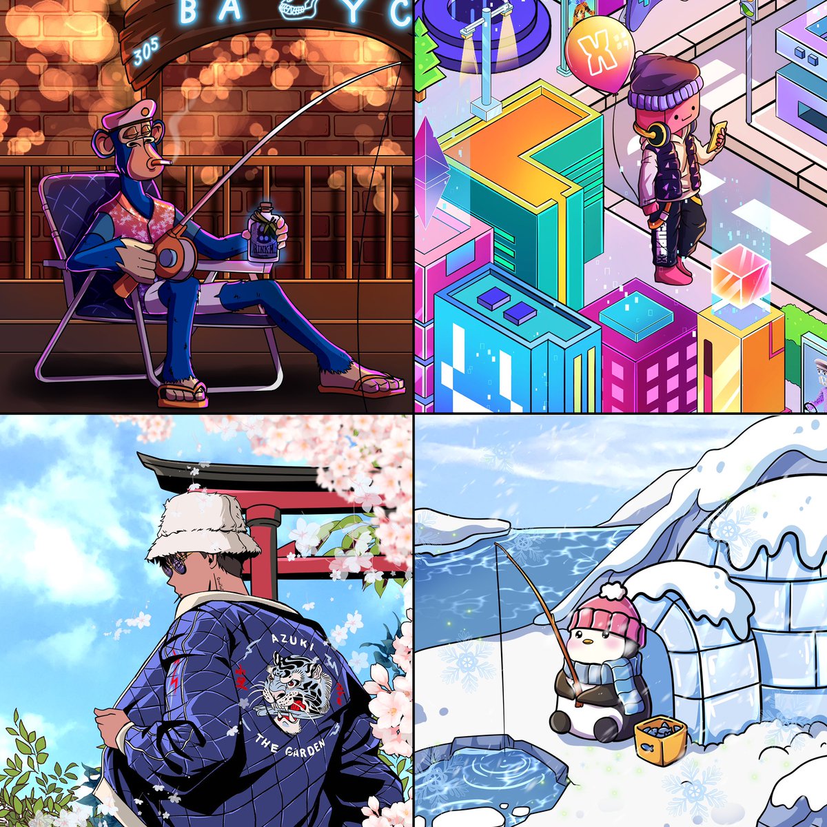 cubexnft's tweet photo. We are happy to announce that we have granted CubeVerse access to ALL holders from the following projects:

🎴 Azuki
🍌 BAYC
🐧 Pudgy Penguins 

Decentralized but together, we envision all of Web3 in one big metaverse! 🌐🧊 https://t.co/zmKcITO3HU