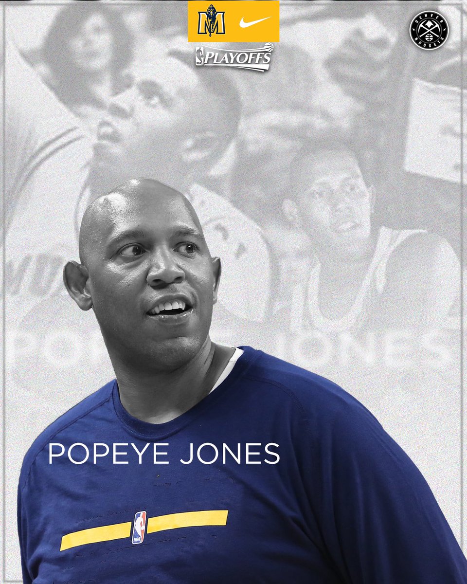 RacersHoops's tweet photo. Popeye in the playoffs.

Catch Racer legend Popeye Jones and his @nuggets Sunday at 9 pm on @NBAonTNT! 🙌

#GoRacers🏇 | #ProRacers https://t.co/XOz4WPP2Sx