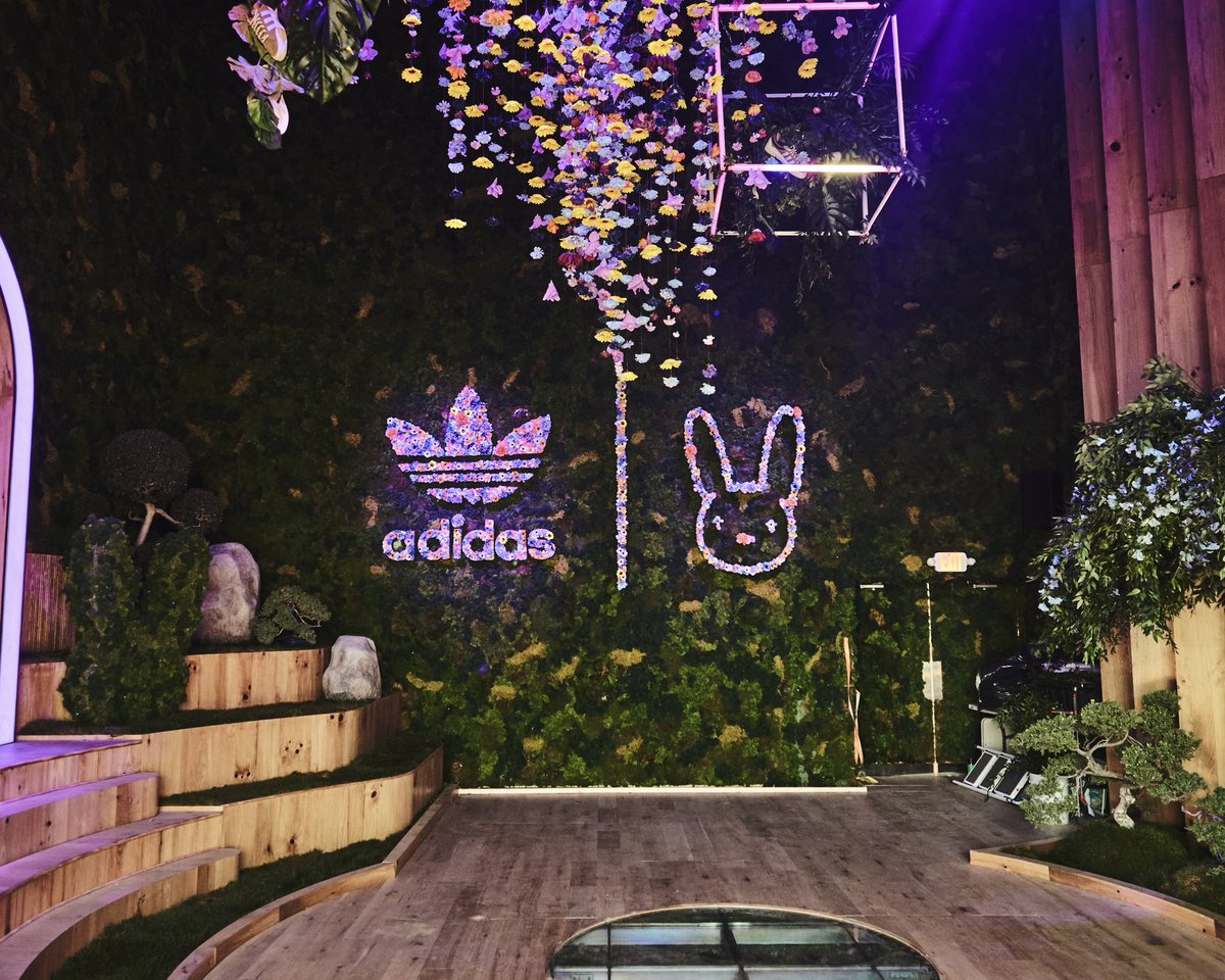 Inside the Bad Bunny x adidas activation at #Coachella  @sanbenito