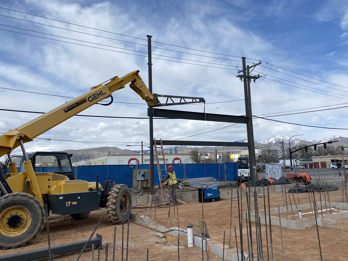 Going vertical over here on the site of our New Hub!