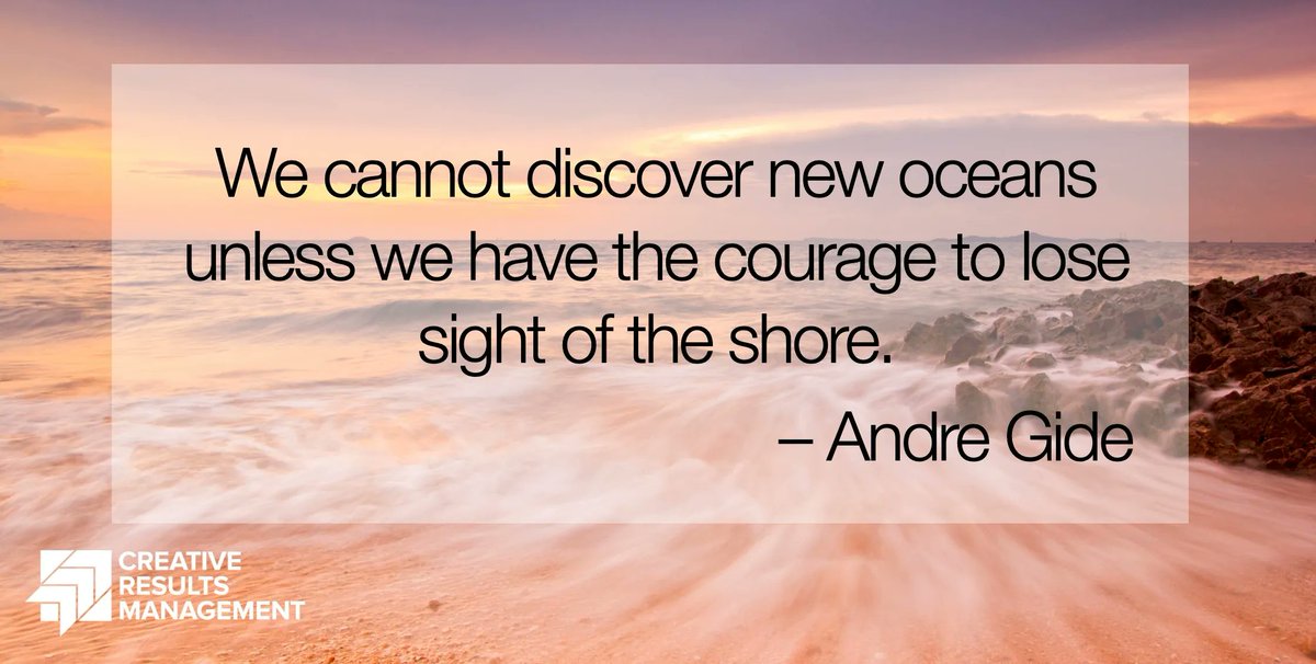 webbkeith's tweet photo. “We cannot discover new oceans unless we have the courage to lose sight of the shore.” - Andre Gide https://t.co/IWLqdlxdNg