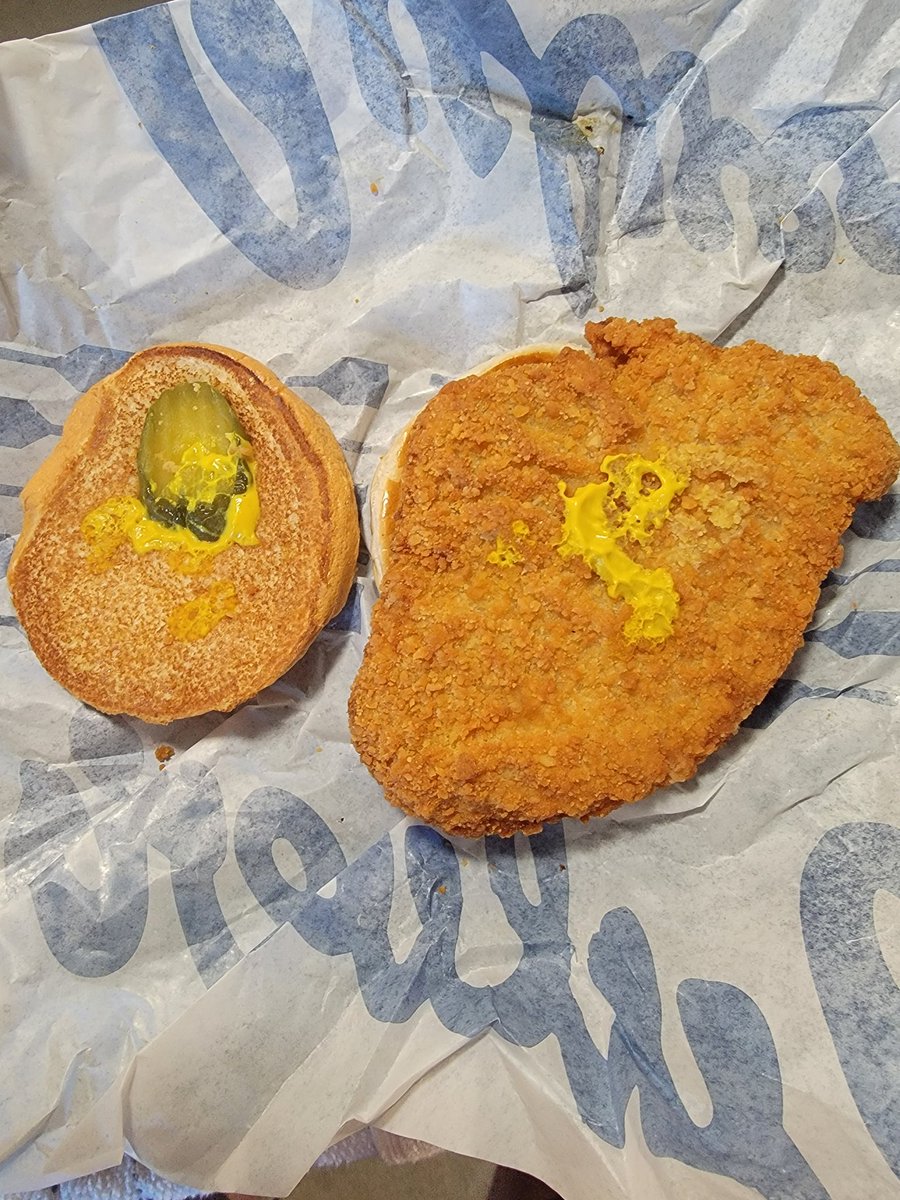 AJ45833422's tweet photo. Really @culvers I know I said only mustard and pickles but seriously https://t.co/Hj3jKXNVVn