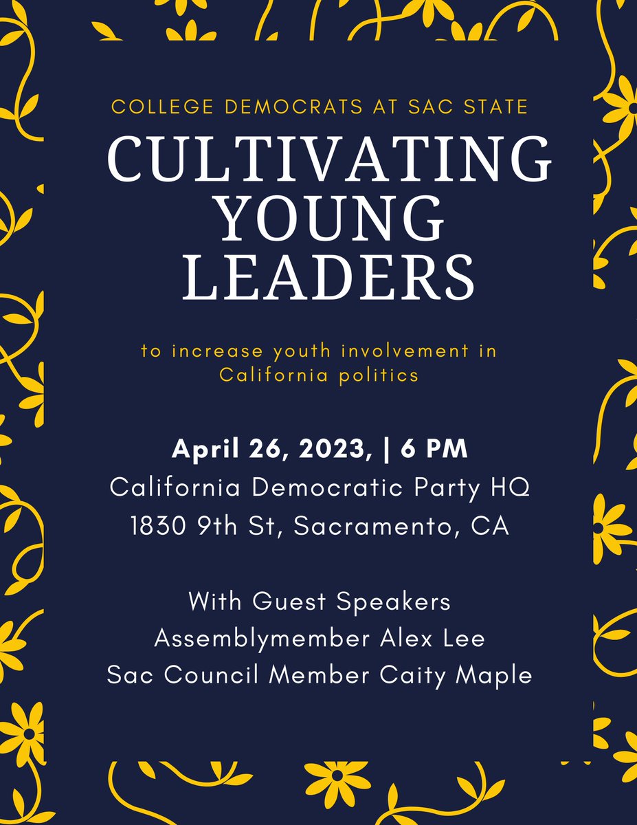 College Dems at Sac State (CDSS) tweet media