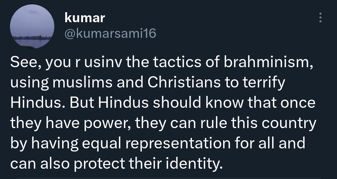 ISSACKLARK's tweet photo. Keep deflecting that's what liars do 😉
Thanks for proving my point !
Caste Hate Advocacy in action folks
According to "Kumar"-
#DrPreethi was NOT pushed to suicide by "Saif", must be imaginary caste hate
#DarshanSolanki to was bullied by "Iqbal Khatri" ...still hinduism? 🤡 https://t.co/YQf5IEnPeO