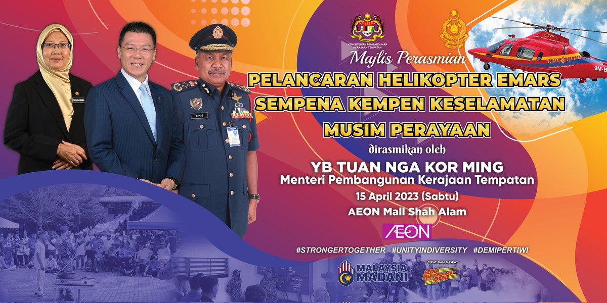 JBPM_official's tweet photo. Pelbagai aktiviti menarik disediakan:
🧑🏼‍🚒Pameran Kebombaan😊
🧑🏼‍🚒Aktiviti Mewarna Kelab 3K😊
👩🏼‍🚒Agihan Bubur Lambuk😊
🧑🏼‍🚒Pameran Helikopter Bomba😊
Jemput datang beramai-ramai bermula jam 8:30 pagi hingga 5:30 petang

#BombaTheBest
#WiraMerah
#HelikopterEMARS
#KempenKeselamatan https://t.co/SWK3s1FtAK